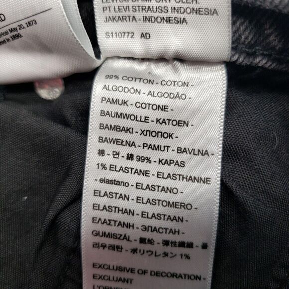 Levis Wedgie Straight Jeans Womens 26 Distressed Ripped Knee Button Fly Pants - Picture 11 of 13